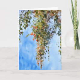 Carte de note d'art de l'arbre de pleurs