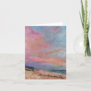 Carte de note d'art de Sunset Beach