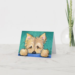 Carte de note d'art de Terrie de cairn de KiniArt