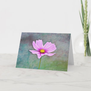 Carte de note d'art en rose Artsy