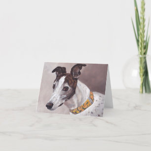 Carte de note d'art Greyhound Dog