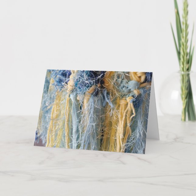 Carte de note de blanc d'image de fil (Devant)