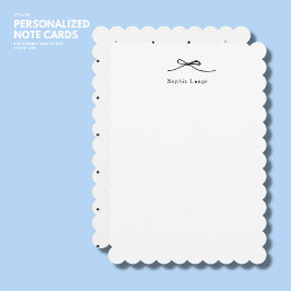 Carte de note de bord de pétoncle personnalisée av