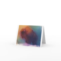 Carte de note "de Buffalo américain" -