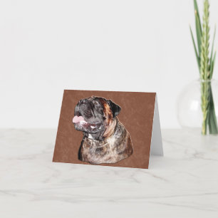 Carte de note de Bullmastiff