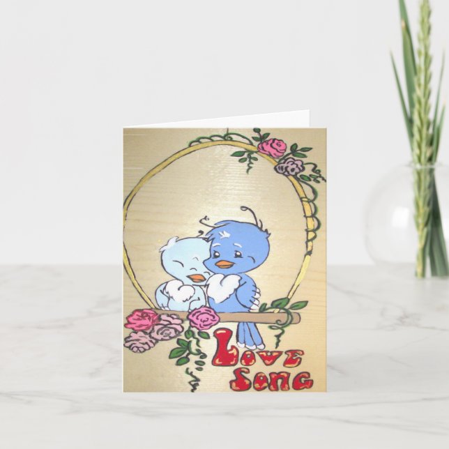 Carte de note de chanson d'amour (Devant)