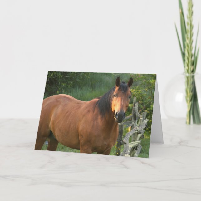 Carte de note de cheval (Devant)