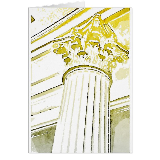 Carte de note de colonne corinthienne (Devant)