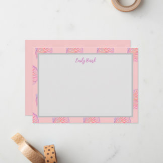 Carte de note de coquillage