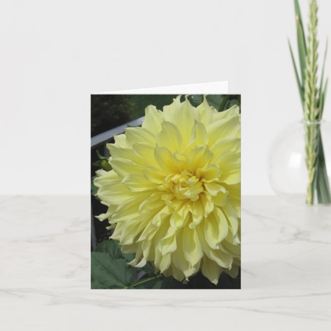 Carte de note de dahlia (Devant)
