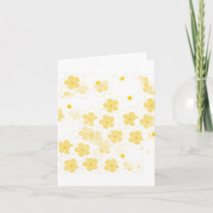 Carte de note de fleur de frangipanier Plumeria vi