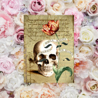 Carte de note de inscription florale de Halloween