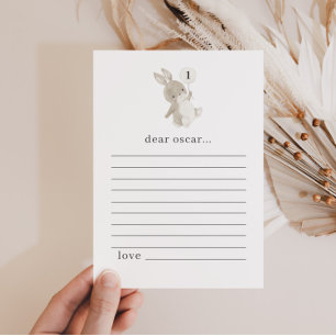 Carte de note de la capsule de l'heure du premier 