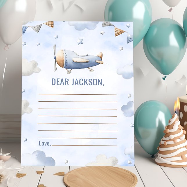 Carte de note de la capsule de temps de l'avion Vi (Créateur téléchargé)