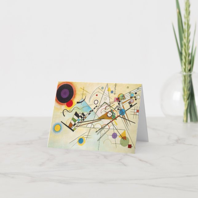 Carte de note de la composition VIII en Kandinsky (Devant)
