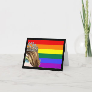 Carte de note de la fierté de glisser