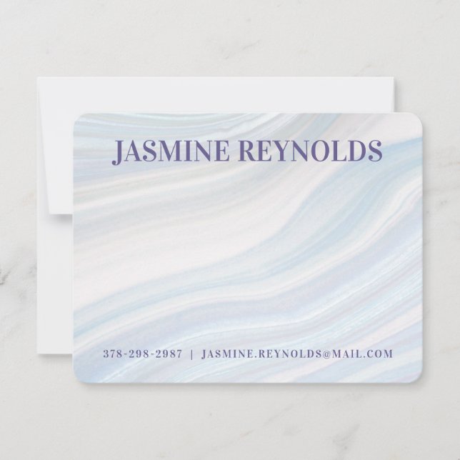 Carte de note de la géode du marbre cool (Devant)