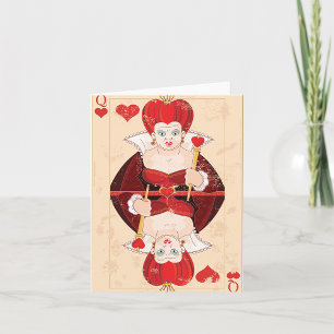 Carte de note de la Reine des coeurs