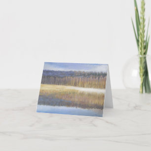 Carte de note de lac morning