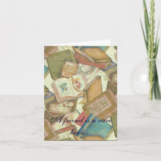 Carte de note de l'Amitié des livres rares (Devant)