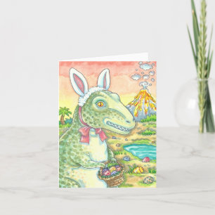 CARTE de NOTE de LAPIN du TYRANNOSAURUS T-REX