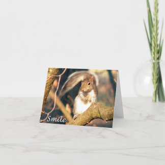 Carte de note de M. Squirrel de sourire