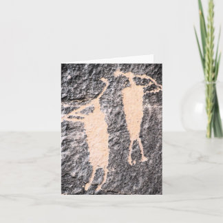 Carte de note de Moab Utah de pétroglyphe de