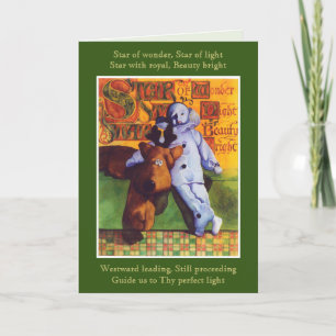 Carte de note de Noël STAR OF WONDER