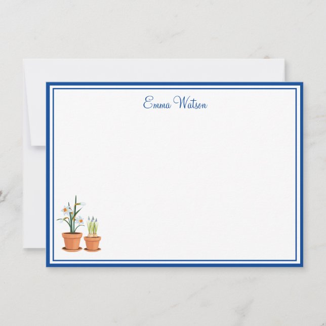 Carte de note de nom personnalisé (Devant)