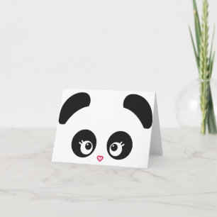 Carte de note de Panda® d'amour