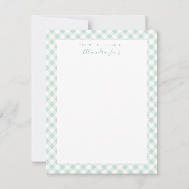 Carte de note de papier à lettre personnelle En vi (Devant)