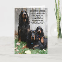 Carte de note de peinture Gordon Setter Generation