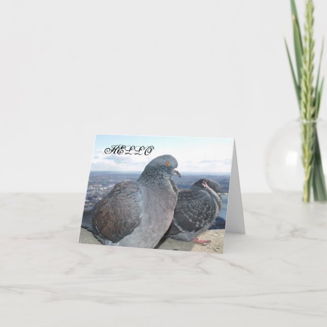 Carte de note de pigeons (Devant)