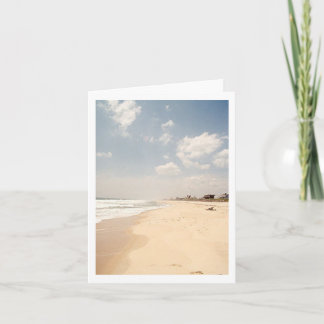 CARTE de NOTE de plage de Hamptons
