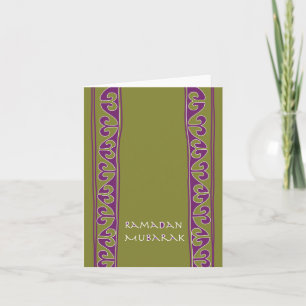 Carte de note de Ramadan Mubarak
