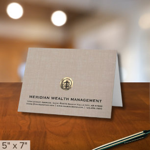 Carte de note de remerciement Logo personnalisable