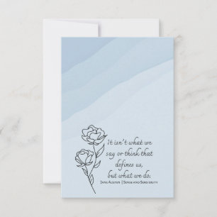 Carte de note de réservation personnalisable