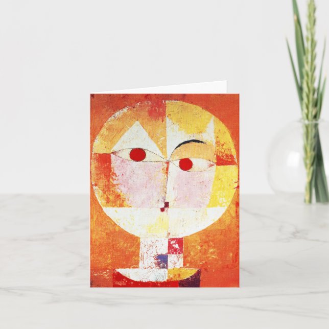 Carte de note de Senecio de Paul Klee (Devant)