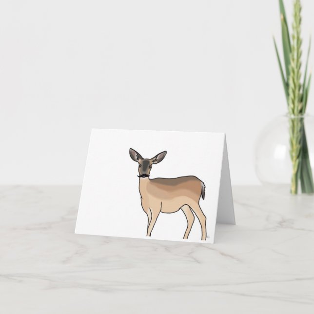 Carte de note de Stache de cerfs communs ! (Devant)