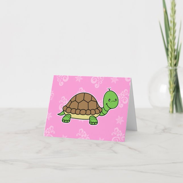 Carte de note de tortue (Devant)