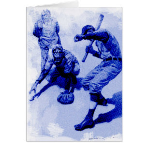 Carte de note des joueurs de baseball vintages