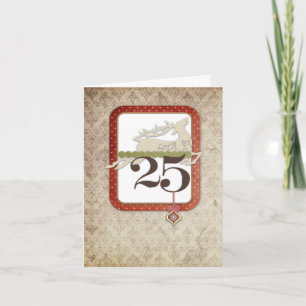 Carte de note du 25 décembre