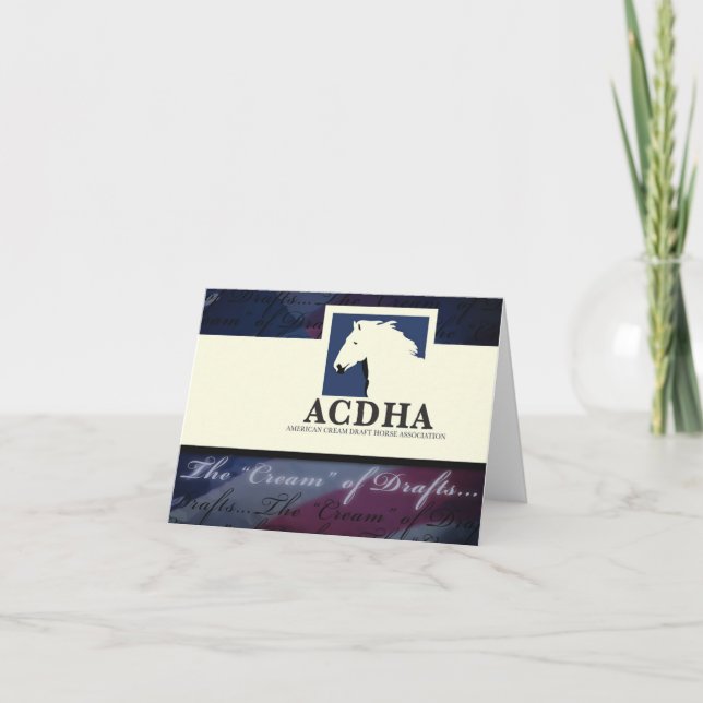 Carte de note du logo ACDHA (Devant)