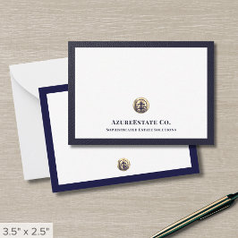 Carte de note du logo professionnel Gold Seal