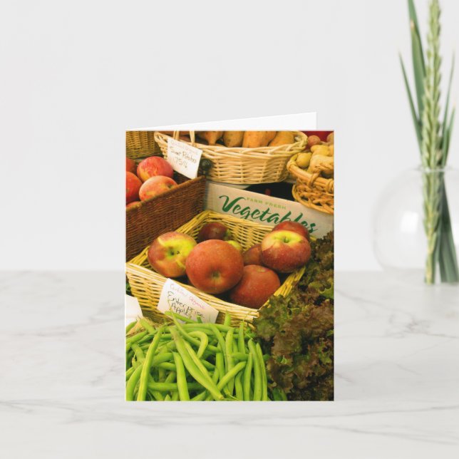 Carte de note du marché des agriculteurs (Devant)