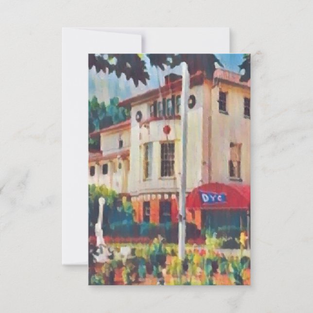 Carte de note du Yacht Club de Détroit (Devant)