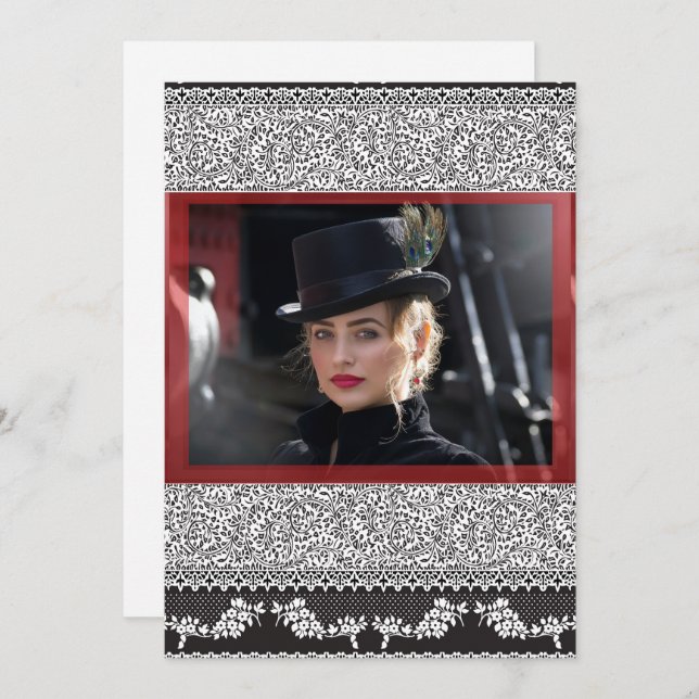 Carte de note Edwardian (Devant / Derrière)