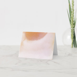 Carte de note en aquarelle blanche et ocre