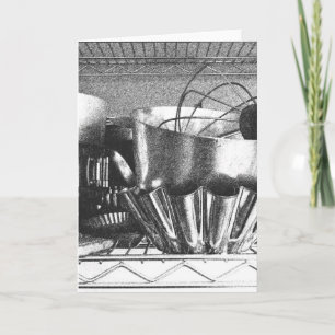 Carte de note en blanc en rack Baker