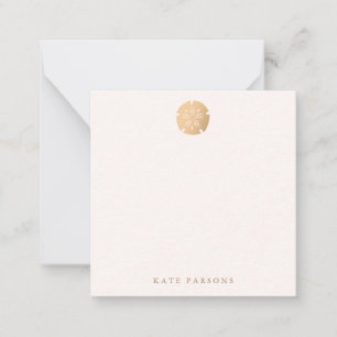 Carte de note en dollars de sable de plage